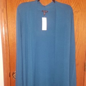 NWT EILEEN FISHER PLUS SZ 3X STRAIGHT LNG CARDIGAN